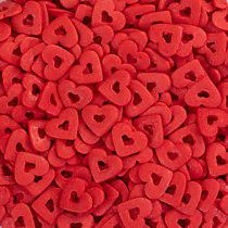 Сердца красные большие двойные