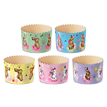 Форма бумажная ЗАЙЧИКИ d70xh60мм